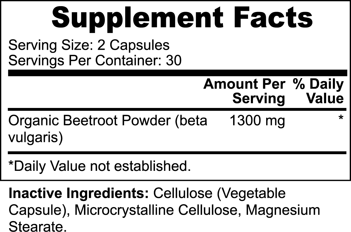 Beetroot Organic Powder (Capsuled)