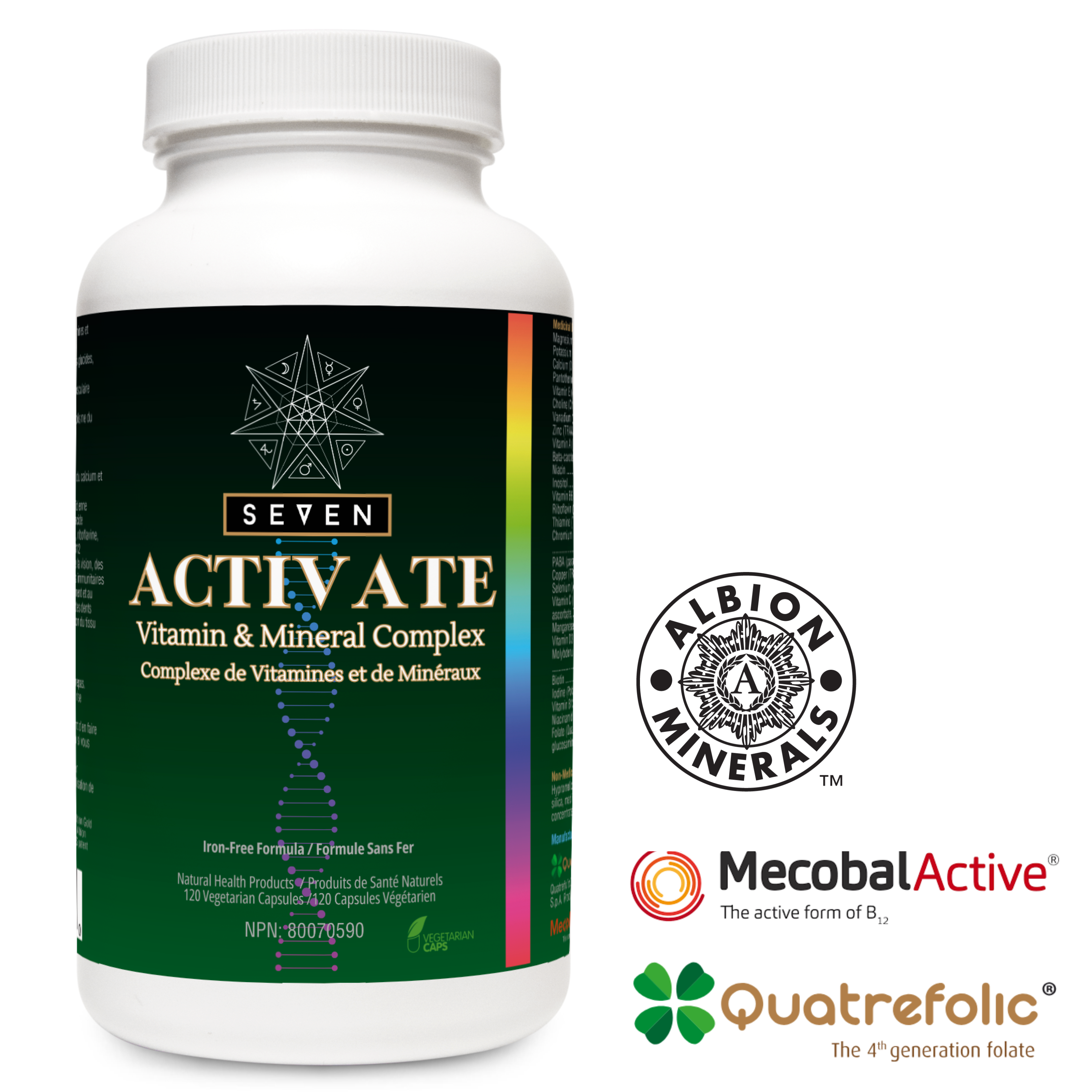 Activate: Vitamin & Mineral Complex 120 capsules