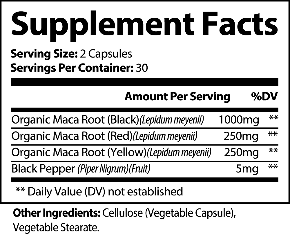 Energize: Maca