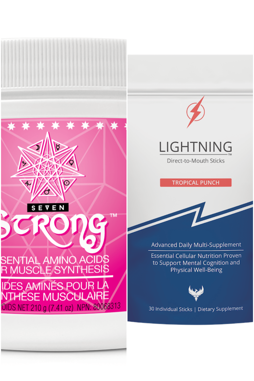 Muscle-Building Essentials and Lightning Sublingual Multivitamin Bundle
